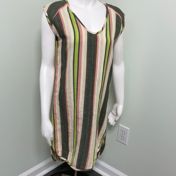 The Odells Mixed Striped Tunic Coverup Dress - Picture 1 of 7